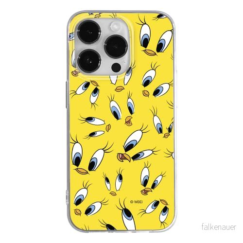 ERT GROUP mobiltelefonfodral för Apple Iphone 14 PRO originalt och officiellt licensierat Looney Tunes mönster Tweety 006 anpassad till formen på mobiltelefonen, fodral tillverkad av TPU plast 5905131914644