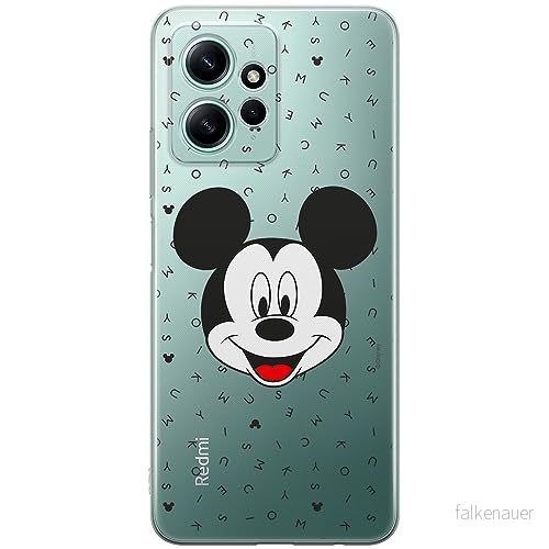 ERT GROUP mobiltelefonfodral för Xiaomi REDMI NOTE 12 4G originalt och officiellt licensierat Disney mönster Mickey 020 optimalt anpassad till formen på mobiltelefonen, gedeeltelijk transparant 5905511936914