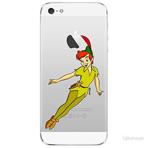 ERT GROUP mobiltelefonfodral för Iphone 5/5S/SE originalt och officiellt licensierat Disney mönster Peter Pan 001 optimalt anpassad till formen på mobiltelefonen, gedeeltelijk transparant 5905131144331