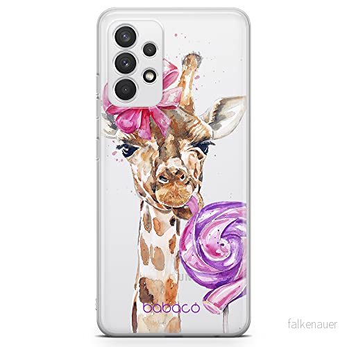 ERT GROUP mobiltelefonfodral för Samsung A32 4G LTE originalt och officiellt licensierat Babaco mönster Giraffe 001 optimalt anpassad till formen på mobiltelefonen, gedeeltelijk transparant 5903040477977