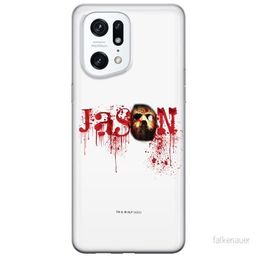 ERT GROUP mobiltelefonfodral för Oppo FIND X5 PRO originalt och officiellt licensierat Horror mönster Friday the 13th 001 anpassad till formen på mobiltelefonen, fodral tillverkad av TPU plast 5905511414559