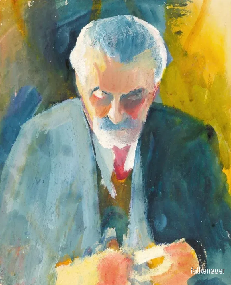Målning Studie av porträtt av Bernhard Koehler - August Macke | Konsttryck - Bild 2