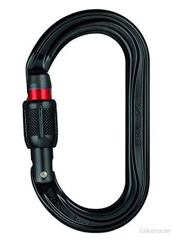 PETZL, OK karbinhakar, svart, skruvlås 3342540815827