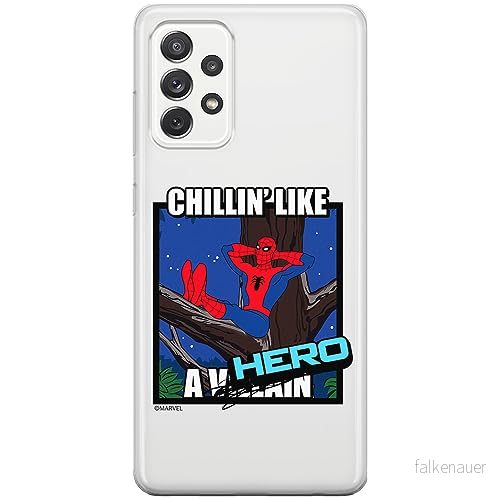 ERT GROUP mobiltelefonfodral för Samsung A33 5G originalt och officiellt licensierat Marvel mönster Spider Man 033 optimalt anpassad till formen på mobiltelefonen, gedeeltelijk transparant 5905795009007