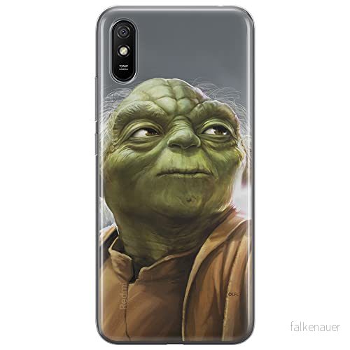 ERT GROUP mobiltelefonfodral för Xiaomi REDMI 9A originalt och officiellt licensierat Star Wars mönster Yoda 006 optimalt anpassad till formen på mobiltelefonen, fodral tillverkad av TPU plast 5903040299630