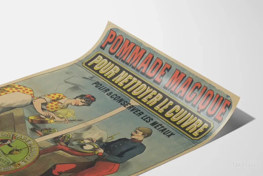 Vintageposter för Magisk Salva för Rengöring av Koppar och Polering av Metaller - Bild 3