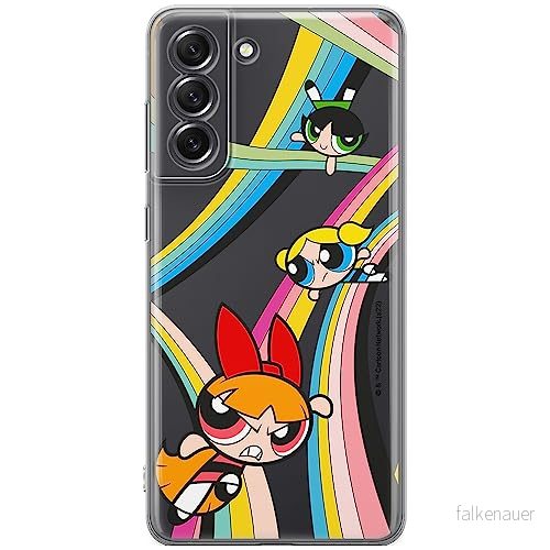 ERT GROUP mobiltelefonfodral för Samsung S21 FE originalt och officiellt licensierat The Powerpuff Girls mönster 020, gedeeltelijk transparant 5905511967178