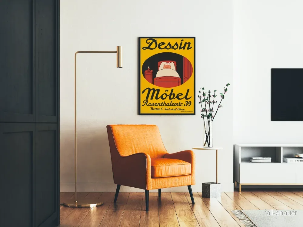 Vintage affisch Möbel för väggdekoration i sovrum - Bild 2