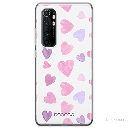 ERT GROUP mobiltelefonfodral för Xiaomi MI NOTE 10 Lite originalt och officiellt licensierat Babaco mönster Hearts 005 optimalt anpassad till formen på mobiltelefonen, gedeeltelijk transparant 5904805042652