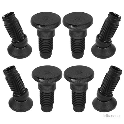 cyclingcolors 8 x möbelglidare, ställfot, ledglidare, stolglidare för runda rör, justerbara fotstolsben, vinkel 20 , 25/20 mm 3701260876127