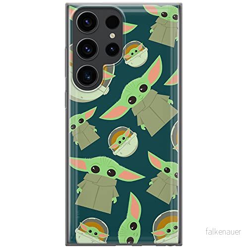 ERT GROUP mobiltelefonfodral för Samsung S23 ULTRA originalt och officiellt licensierat Star Wars mönster Baby Yoda 006 optimalt anpassad till formen på mobiltelefonen, fodral tillverkad av TPU plast 5905511466213