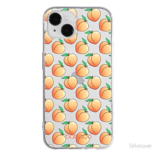 ERT GROUP mobiltelefonfodral för Apple Iphone 14 originalt och officiellt licensierat Babaco mönster Peaches 001 optimalt anpassad till formen på mobiltelefonen, gedeeltelijk transparant 5905131877390