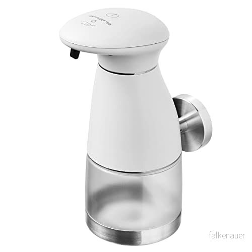 AMARE Lyxig sensor tvåldispenser vit med batteri, 48 x 8 5,5 cm, plast, 14,5 8,5 21 cm 4251083911042