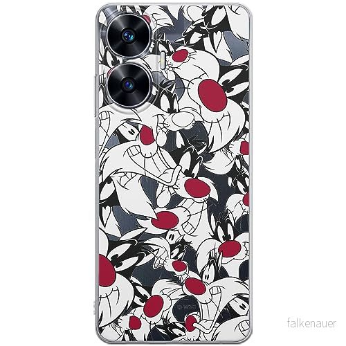 ERT GROUP mobiltelefonfodral för Realme C55 originalt och officiellt licensierat Looney Tunes mönster Sylvester 004 optimalt anpassad till formen på mobiltelefonen, gedeeltelijk transparant 5905511862596