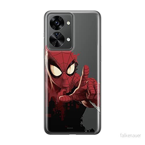 ERT GROUP mobiltelefonfodral för Oneplus NORD 2T 5G originalt och officiellt licensierat Marvel mönster Spider Man 006 optimalt anpassad till formen på mobiltelefonen, gedeeltelijk transparant 5905511280109