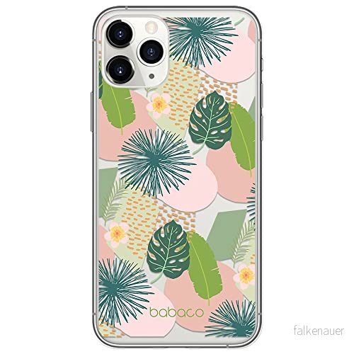ERT GROUP mobiltelefonfodral för Apple Iphone 11 PRO originalt och officiellt licensierat Babaco mönster Plants 012 Vit optimalt anpassad till formen på mobiltelefonen, gedeeltelijk transparant 5903932577198