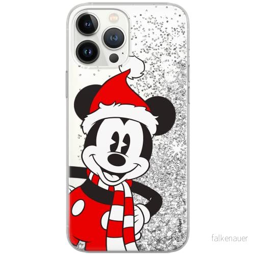 ERT GROUP mobiltelefonfodral för Apple Iphone 12 PRO MAX originalt och officiellt licensierat Disney mönster Mickey 039 Vit optimalt anpassad till formen på mobiltelefonen, med glitter overflow effekt 5903040382967