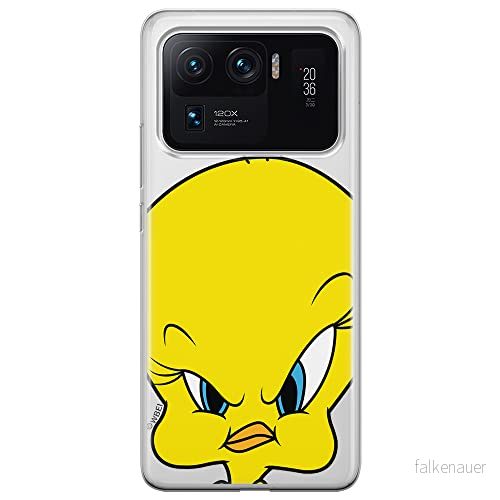 ERT GROUP mobiltelefonfodral för Xiaomi MI 11 ULTRA originalt och officiellt licensierat Looney Tunes mönster Tweety 002 optimalt anpassad till formen på mobiltelefonen, gedeeltelijk transparant 5903932712988