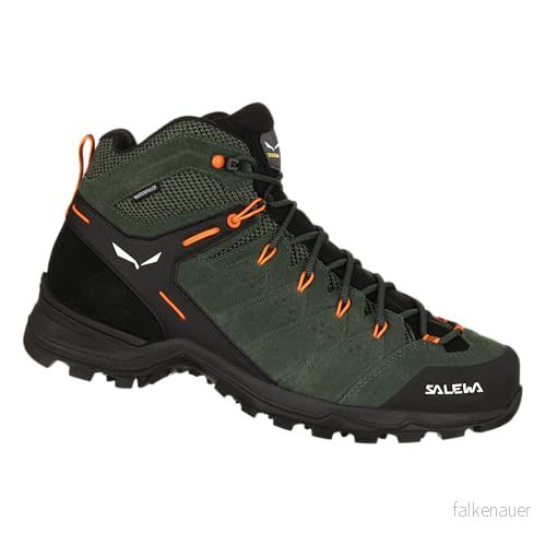 Salewa Men's Ms Alp Mate Mid PTX Walking Shoe, Thyme Black, 44 EU 4053866474115