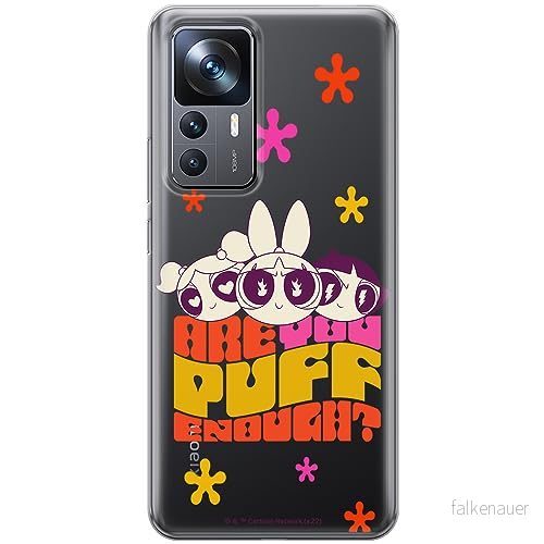 ERT GROUP mobiltelefonfodral för Xiaomi 12T/ 12T pro/ K50 Ultra originalt och officiellt licensierat The Powerpuff Girls mönster 043, gedeeltelijk transparant 5905511986537