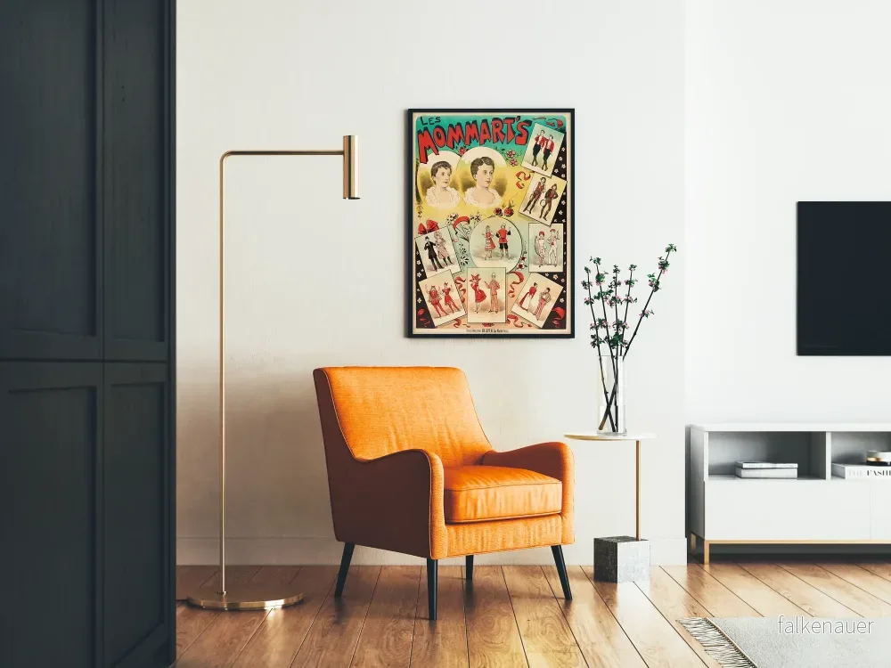 Vintageposter Les Mommarts - Originell retro väggdekoration - Bild 2