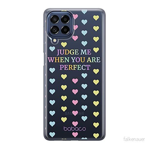 ERT GROUP mobiltelefonfodral för Samsung M53 5G originalt och officiellt licensierat Babaco mönster Judge me 001 optimalt anpassad till formen på mobiltelefonen, gedeeltelijk transparant 5905511387693