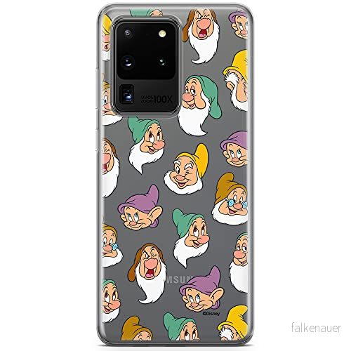 ERT GROUP mobiltelefonfodral för Samsung S20 ULTRA / S11 PLUS originalt och officiellt licensierat Disney mönster Snow White and the Seven Dwarfs 015, gedeeltelijk transparant 5905131775917