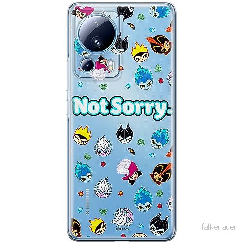 ERT GROUP mobiltelefonfodral för Xiaomi 13 LITE/CIVI 2 originalt och officiellt licensierat Disney mönster Villains 005 anpassad till formen på mobiltelefonen, gedeeltelijk transparant 5905511935061