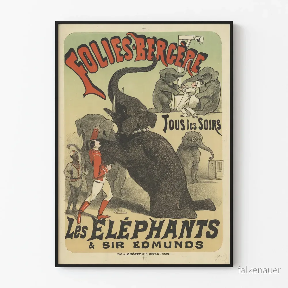 Posters Folies Bergère Elefanterna Sir Edmunds Posters Folies Bergère Elefanterna Sir Edmunds