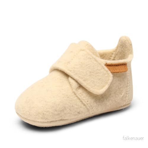 Bisgaard Unisex barn baby ull låga tofflor, kräm, 18 EU 5715243119567