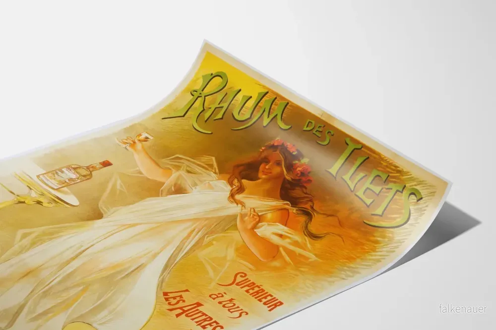 Vintageposter för Rhum des Ilets väggdekoration - Bild 3