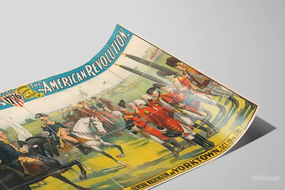Historisk poster: Lord Cornwallis kapitulation i Yorktown 1781 - Bild 2