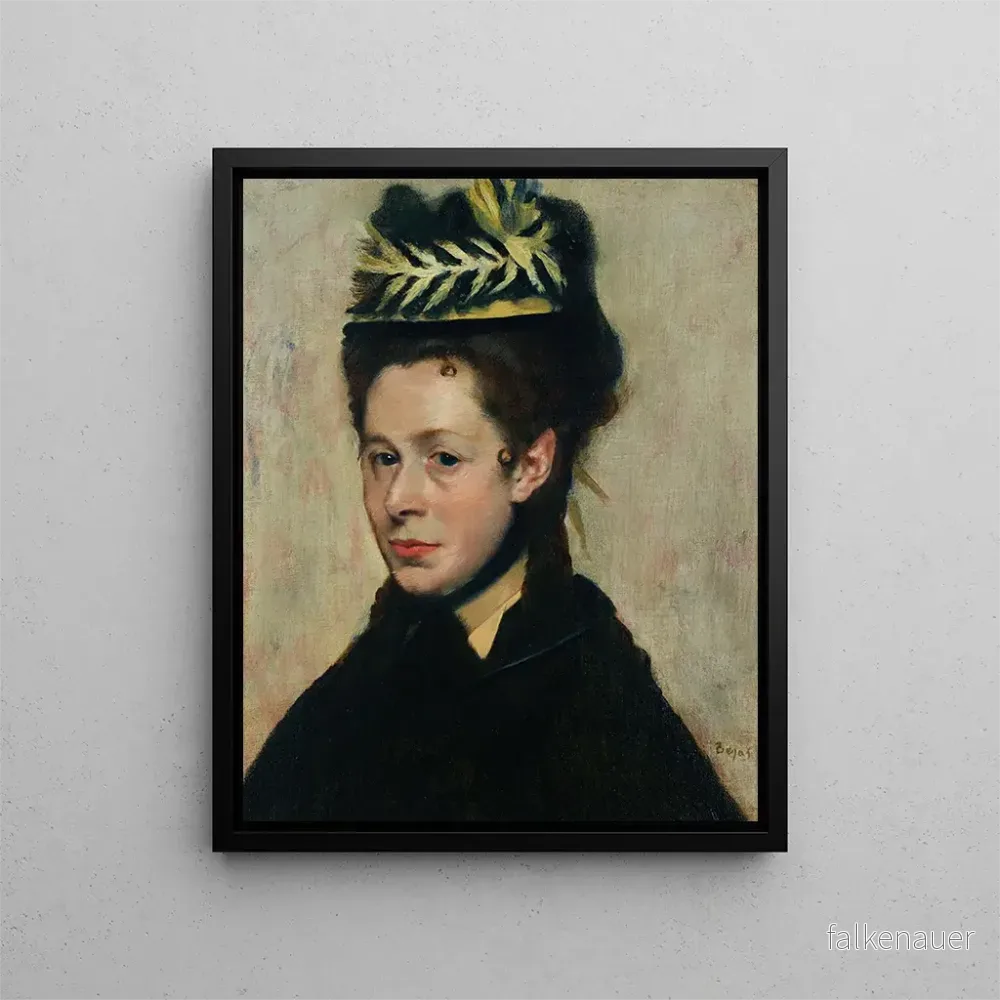 Målning Buste de femme au chapeau de plumes – Edgar Degas | Konsttryck Målning Buste de femme au chapeau de plumes – Edgar Degas | Konsttryck