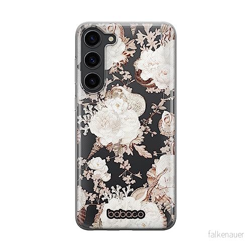 ERT GROUP mobiltelefonfodral för Samsung S23 PLUS originalt och officiellt licensierat Babaco mönster Flowers 044 optimalt anpassad till formen på mobiltelefonen, gedeeltelijk transparant 5905511454654
