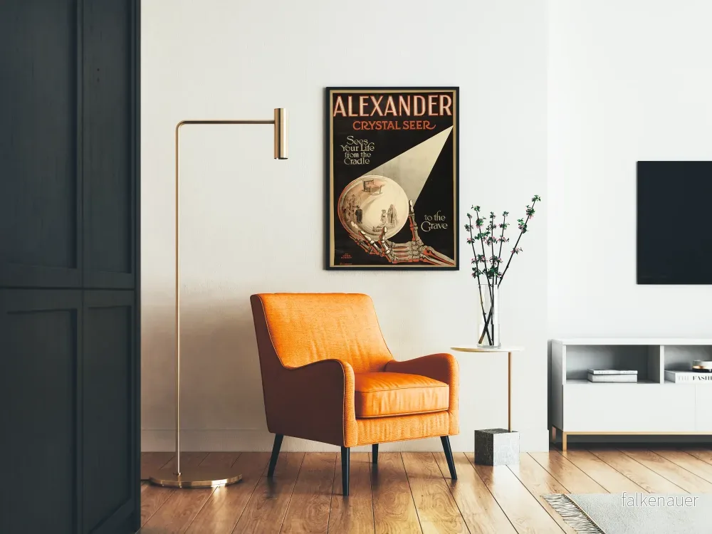 Vintageaffisch Alexander Crystal Seer - Mystisk väggdekoration - Bild 2