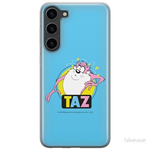 ERT GROUP mobiltelefonfodral för Samsung S23 originalt och officiellt licensierat Looney Tunes mönster Tasmanian 007 optimalt anpassad till formen på mobiltelefonen, fodral tillverkad av TPU plast 5905795136796