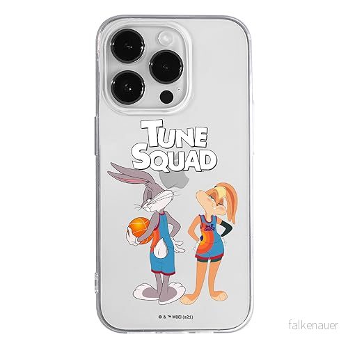 ERT GROUP mobiltelefonfodral för Iphone 14 PRO originalt och officiellt licensierat Looney Tunes mönster Space Jam 022 optimalt anpassad till formen på mobiltelefonen, gedeeltelijk transparant 5905511063481