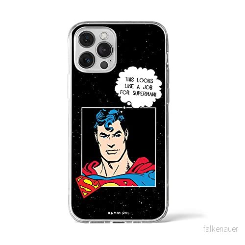 ERT GROUP mobiltelefonfodral för Iphone 12 PRO MAX originalt och officiellt licensierat DC mönster Superman 037 optimalt anpassad till formen på mobiltelefonen, fodral tillverkad av TPU plast 5905131571113
