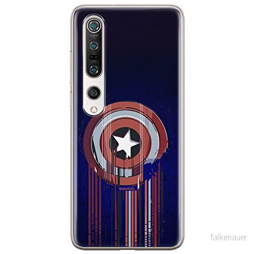 ERT GROUP mobiltelefonfodral för Xiaomi MI 10 / PRO originalt och officiellt licensierat Marvel mönster Captain America 017 anpassad till formen på mobiltelefonen, fodral tillverkad av TPU plast 5903537169392