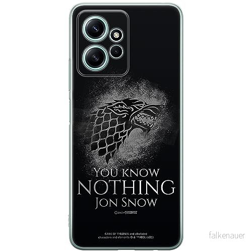 ERT GROUP mobiltelefonfodral för Xiaomi REDMI NOTE 12 4G originalt och officiellt licensierat Game of Thrones mönster 020 anpassad till formen på mobiltelefonen, fodral tillverkad av TPU plast 5905511942618
