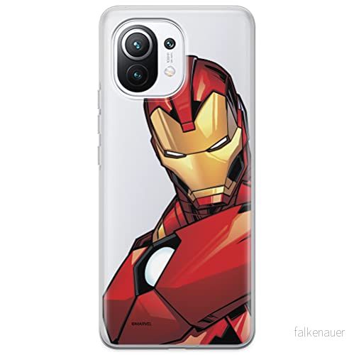 ERT GROUP mobiltelefonfodral för Xiaomi 11 originalt och officiellt licensierat Marvel mönster Iron Man 005 optimalt anpassad till formen på mobiltelefonen, gedeeltelijk transparant 5903537118093