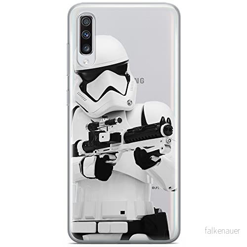 ERT GROUP mobiltelefonfodral för Samsung A70 originalt och officiellt licensierat Star Wars mönster Stormtrooper 007 optimalt anpassad till formen på mobiltelefonen, gedeeltelijk transparant 5902980431261