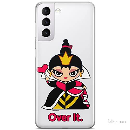 ERT GROUP mobiltelefonfodral för Samsung S21 originalt och officiellt licensierat Disney mönster Queen of Hearts 001 optimalt anpassad till formen på mobiltelefonen, gedeeltelijk transparant 5905131425027
