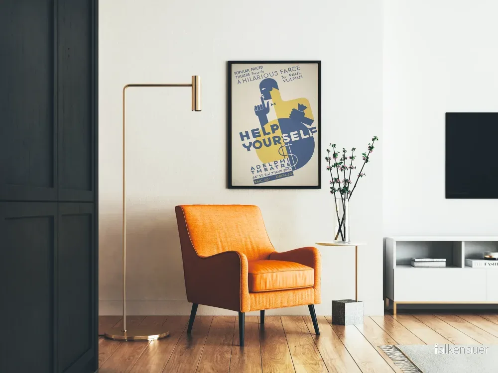 Vintageposter Help Yourself - Retro teater väggdekoration - Bild 2