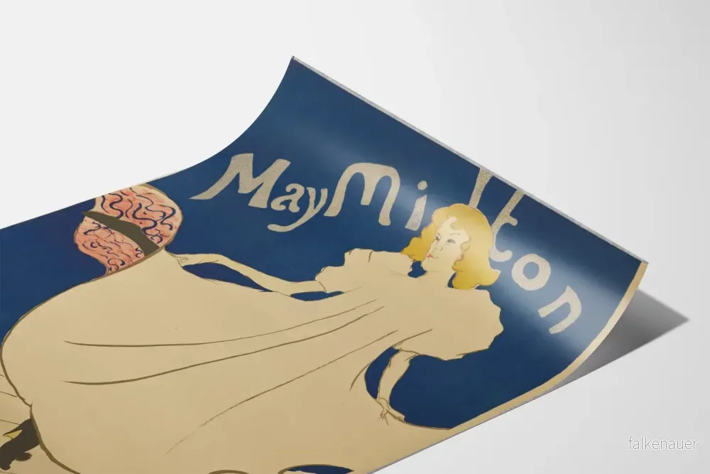 Vintageaffisch i May Milton-stil Art Nouveau för väggdekoration - Bild 3