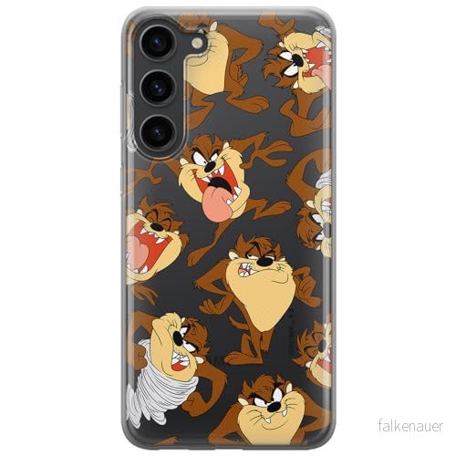 ERT GROUP mobiltelefonfodral för Samsung S23 originalt och officiellt licensierat Looney Tunes mönster Tasmanian 005 optimalt anpassad till formen på mobiltelefonen, gedeeltelijk transparant 5905511624835