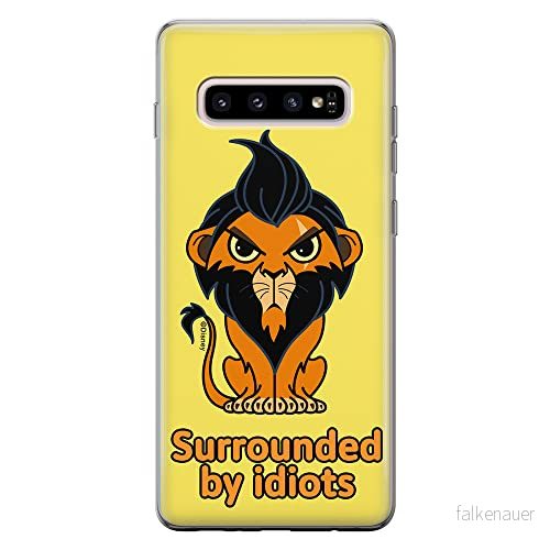 ERT GROUP mobiltelefonfodral för Samsung S10 PLUS originalt och officiellt licensierat Disney mönster Scar 001 optimalt anpassad till formen på mobiltelefonen, fodral tillverkad av TPU plast 5905131441157