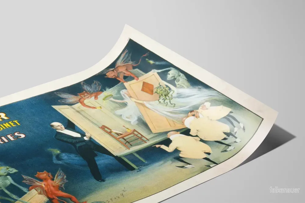 Vintageposter av Kellar och dess mysterier i kabinetten - Bild 2