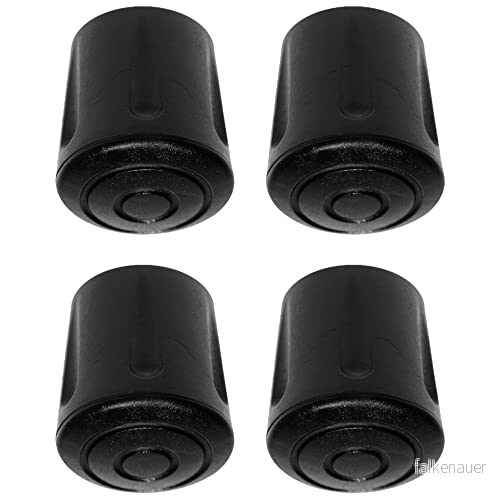 cyclingcolors 4 x möbelfötter i gummi, möbeltassar, runda stolkåpor, skyddskåpor för stolsben, svarta rörlock, ändlock, rör (32 mm) 3666690044334