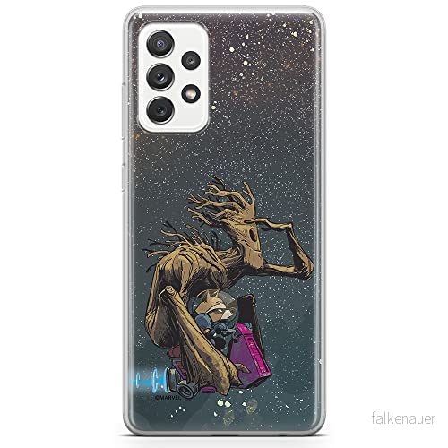 ERT GROUP mobiltelefonfodral för Samsung A73 5G originalt och officiellt licensierat Marvel mönster Guardians of the Galaxy 004 anpassad till formen på mobiltelefonen, fodral tillverkad av TPU plast 5904805513558